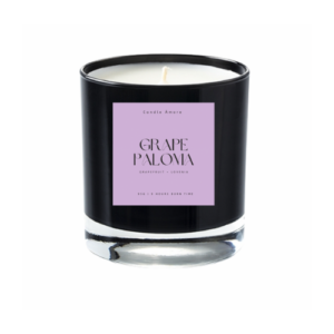 Image of Mini Black Shot Glass Candle - Grape Paloma