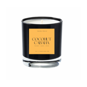 Image of Mini Black Shot Glass Candle - Coconut Cabana