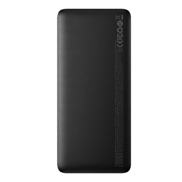 Baseus Bipow 20000mAh 25W Digital Display Fast Charge Power Bank - Black - Image 2