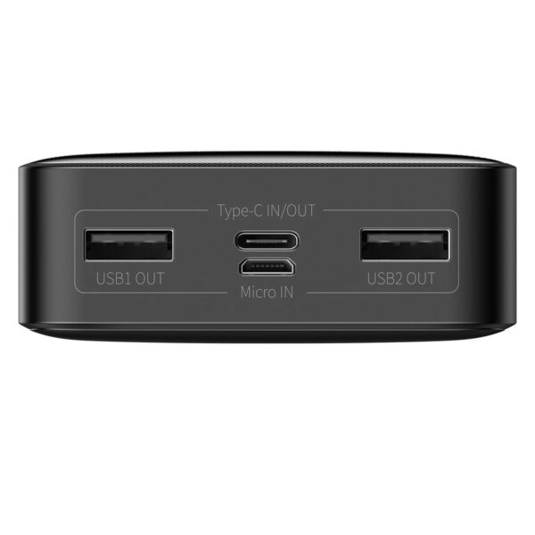 Baseus Bipow 15W Digital Display 20000mAh Power Bank - Black - Image 3