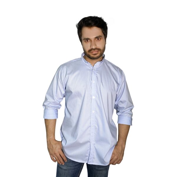 Benjamin George Long Sleeve Shirt Azure Blue - Image 2