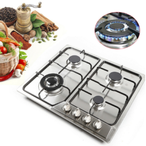 Euro Star 4 burner stainless steel Gas cooker / cooker hob battery ignition