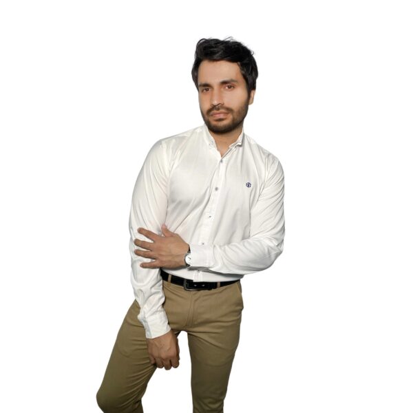 Benjamin George Men's White Long Sleeve Shirt - Image 4