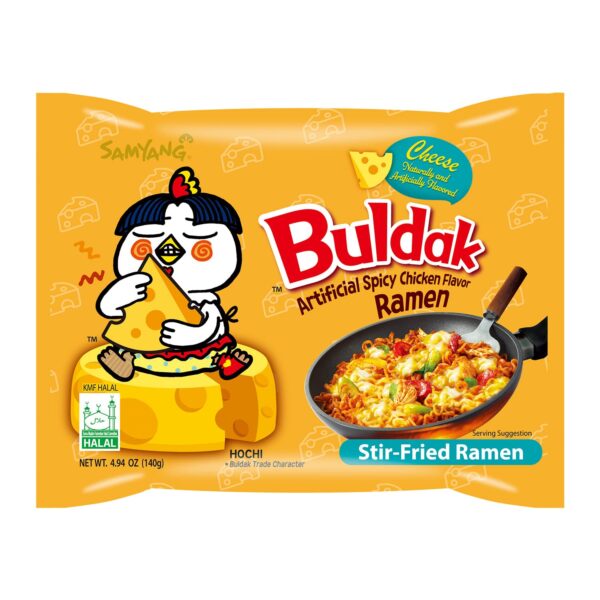 Samyang Buldak Cheese (Korean) Hot Chicken Flavor Ramen Fried Instant Noodle - 140g