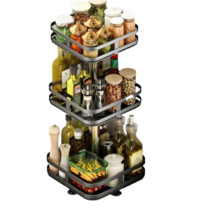 An image of rotatable square spice rack