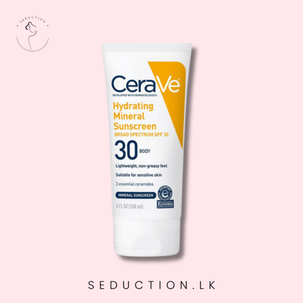 Cerave Hydrating Mineral Sunscreen SPF 30 Body Lotion 150ml