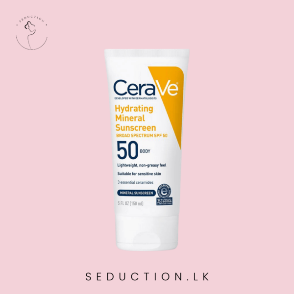 Cerave Hydrating Mineral Sunscreen SPF 50 Body Lotion 150ml