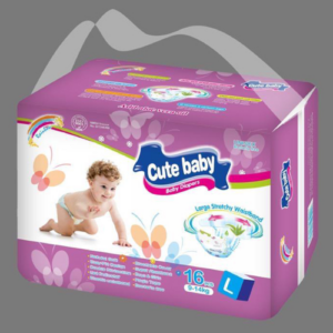 Cute Baby Diapers Large 16pcs