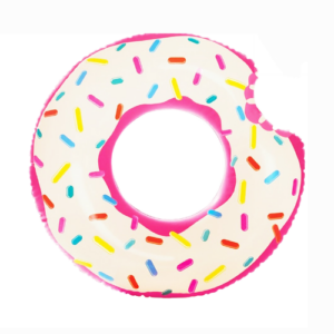 Pink Doughnut Round Swimming Balloon Tub