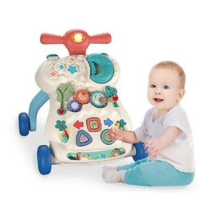 Baby Walker with Wheel Educational Learning Toys Sit to Stand