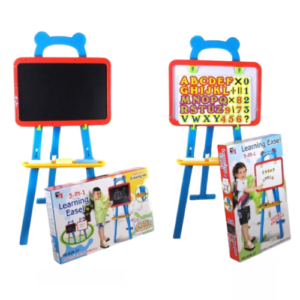 INeedz 3-in-1 Educational Magnetic White Chalk Board Learning Easel for Kids LM0298