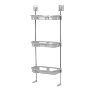 Toilet Storage Shelf, Over Toilet Bathroom Organizer, Toilet Shelf with Toilet Paper Holder, Bathroom Shelf Over Toilet, 3 Tier Toilet Storage Rack White Metal,