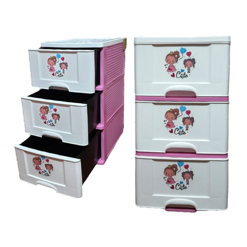 3 Layer Cloth Drawer Baby Almirah Quickee