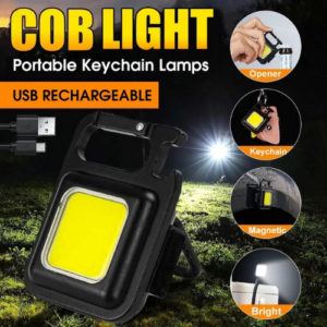 30 COB Rechargeable LED Light Mini Multifunctional Indoor Outdoor Flash Light Pocket Clip Work Light 500 Lumens Portable High-Brightness Light LED Camping Small Light