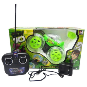 Ben 10 360 Degree Stunt Rolling Rechargeable Car with Light & Music Remote Control