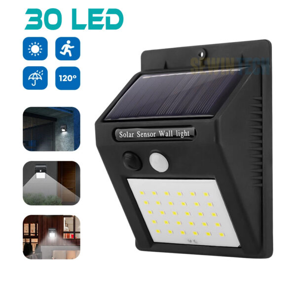 Solar Powered Automatic Motion Activated Outdoor Wireless Weatherproof Smart Light upto 30 LED - Image 2