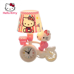 Kids Hello Kitty Desk Lamp Light & Clock (007994)