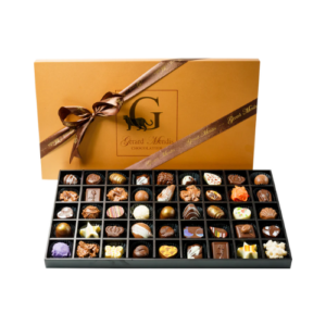 45pc Classic Wooden Chocolate Box (Gold)