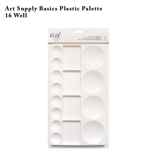 Art Supply Basics Plastic Palette 16 Well