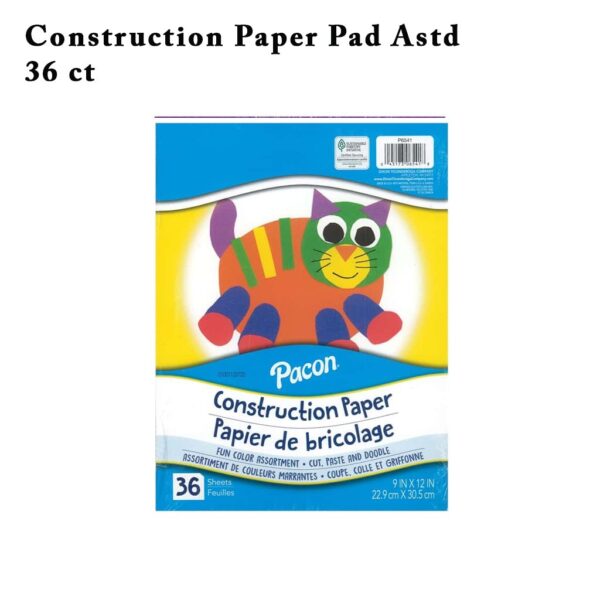 Pacon Construction Paper, 36 pc Assorted