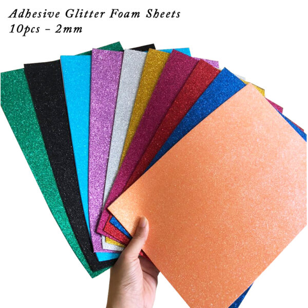 Adhesive Glitter Foam Sheets