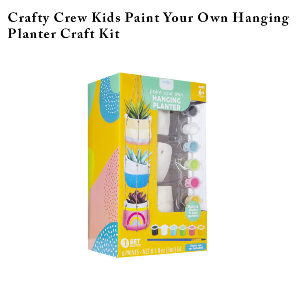 Crafty Crew Kids Paint Your Own Hanging Planter Craft Kit