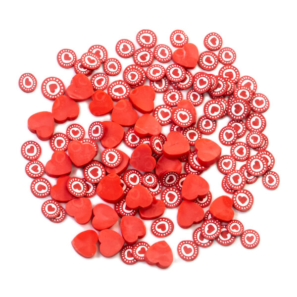 Buttons Galore Sprinkletz Embellishments Hearts 12g