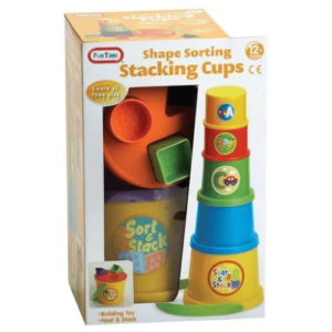 An Image of Fun Time Shape Sorting Stacking Cups