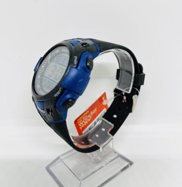 Sporty Black with Blue Accents Digital Watch - Image 3