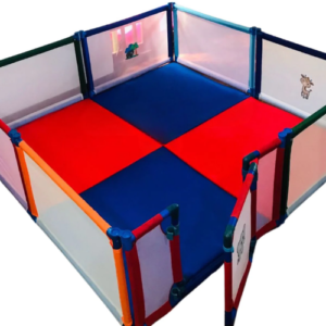 6.5ft Square Shaped 8 Panel Playpen with Gate & Mattress