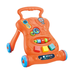 Push Type 2 in 1 Baby Walker (Orange)