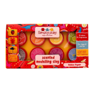 Simply Play - Rainbow Regular Scented Modelling Clay for Kids