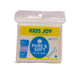 Kids Joy 100 Cotton Buds Zip Pack