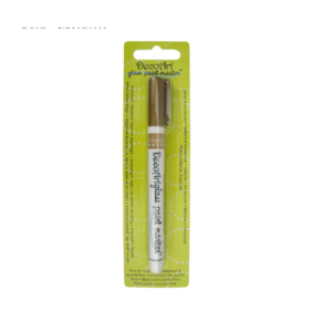 An image of DecoArt Glass Paint Marker Gold