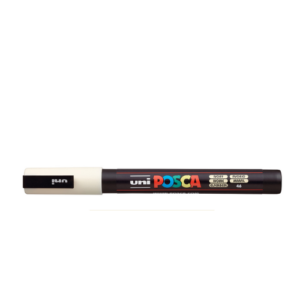 An image of POSCA Fine Bullet Tip Pen 3mm Ivory