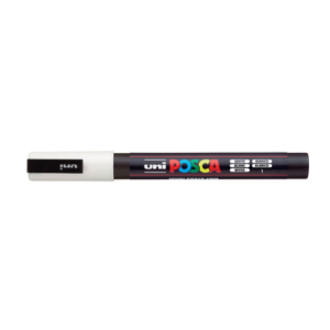 An image of POSCA Fine Bullet Tip Pen 3m White