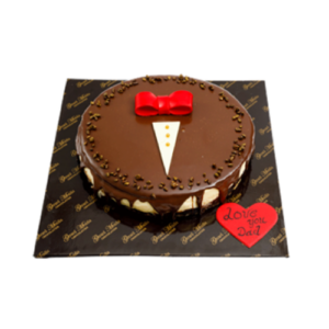 an image of “LOVE YOU DAD” Chocolate Ganache Topping Cake 1kg