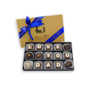 an image of Love You Dad 15 Piece Classic Wooden Chocolate Box